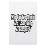 Biologist Joke...Two Thumbs Customized Stationery