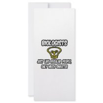 Biologists...Like Regular People, Only Smarter Rack Card Design