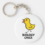 Biology Chick Key Chains