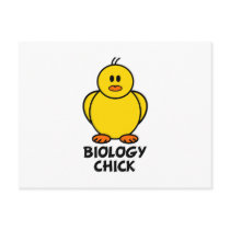 Biology Chick postcards