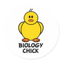 Biology Chick stickers