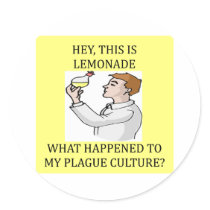 biology experiment joke stickers
