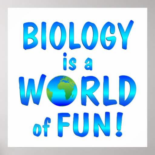 Biology Fun Poster Zazzle