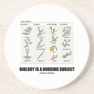 Biology Is A Budding Subject (Types Of Buds) Coasters