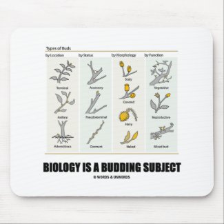 Biology Is A Budding Subject (Types Of Buds) Mousepad