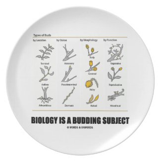 Biology Is A Budding Subject (Types Of Buds) Party Plates