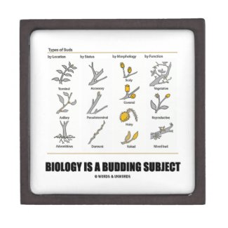 Biology Is A Budding Subject (Types Of Buds) Premium Jewelry Boxes