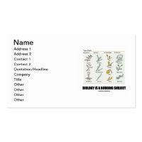 Biology Is A Budding Subject (Types Of Buds) Standard Business Card