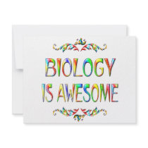 Biology is Awesome invitations