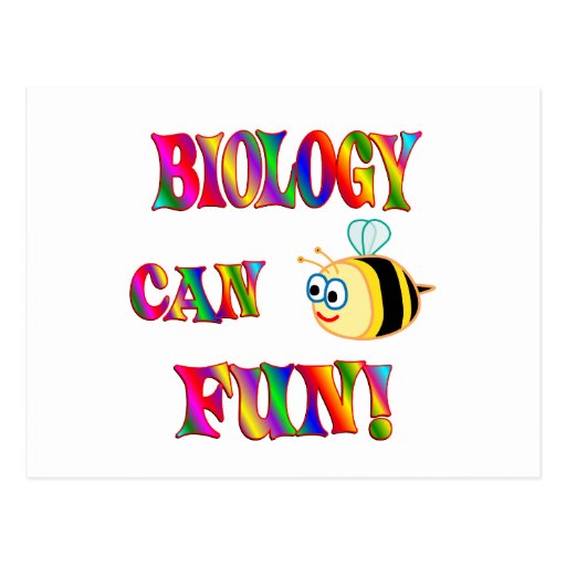 Biology Is Fun Postcard | Zazzle