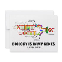 Biology Is In My Genes (DNA Replication) invitations by wordsunwords Biology Is In My Genes (DNA Replication) invitations