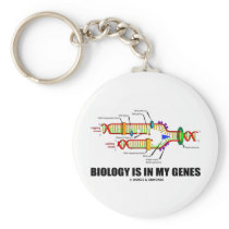 Biology Is In My Genes (DNA Replication) Keychains