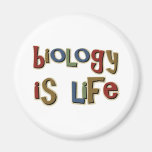 Biology is Life Funny Pun Fridge Magnets