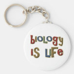 Biology is Life Funny Pun Keychains