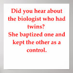 biology joke print
