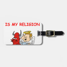 biology luggage tag