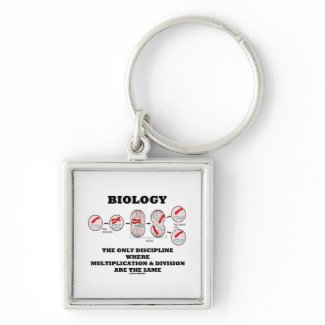 Biology Only Discipline Multiplication Division Key Chain