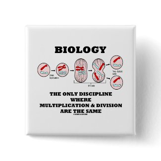 Biology Only Discipline Multiplication Division Pin