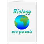 Biology Opens Worlds Greeting Cards