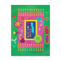 Biology postcard - Matisse style
