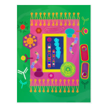 Biology postcard - Matisse style