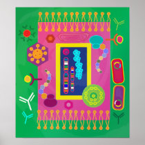 Biology poster - Matisse style