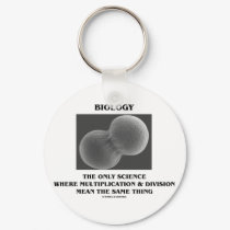 Biology Science Division Multiplication Same Thing keychains by wordsunwords Biology Science Division Multiplication Same Thing keychains