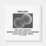 Biology Science Division Multiplication Same Thing Fridge Magnet