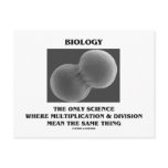 Biology Science Division Multiplication Same Thing Post Cards