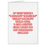Biology Teacher Humor ... Modeling Career Card