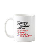 Biology Teacher Quiz...Joke Mug