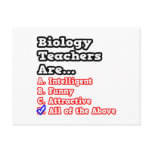 Biology Teacher Quiz...Joke Postcards