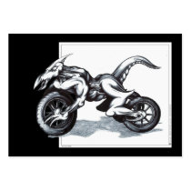 Biomechanical Draconic Trike Business Cards
