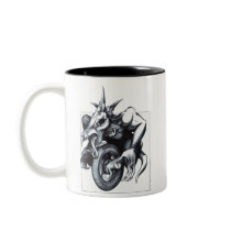 Biomechanical Draconic Unicycle mugs