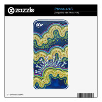Biomechanical Tide iPhone 4/4S Skin skins