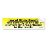 Biomechanics Bumper Sticker