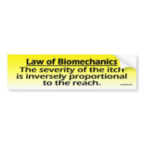 Biomechanics Bumper Sticker bumper stickers