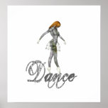 Biomechannequin Dance Woman 1 - 3D Goth Mannequin Print