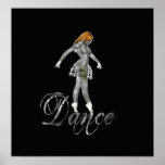 Biomechannequin Dance Woman 1 - 3D Goth Mannequin Print
