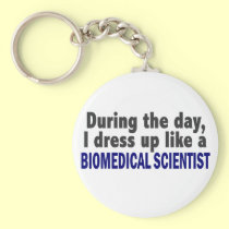 Biomedical Scientist During The Day keychains