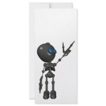 Bionic Boy 3D Robot - Finger Guns 2 - Original Rack Card Design