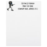 Bionic Boy 3D Robot - Finger Guns - Original Letterhead Template