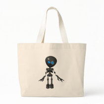 Bionic Boy 3D Robot - Looking Forward Tote Bags