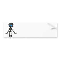 Bionic Boy 3D Robot - Looking Forward Bumper Sticker