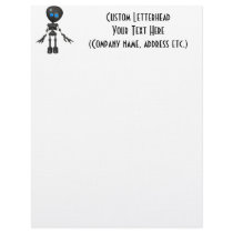Bionic Boy 3D Robot - Looking Forward Letterhead