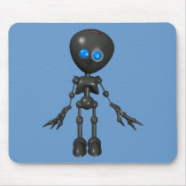 Bionic Boy 3D Robot - Looking Forward Mouse Pad