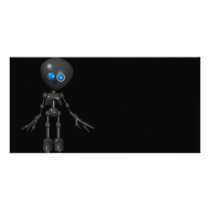 Bionic Boy 3D Robot - Looking Forward Photo Card