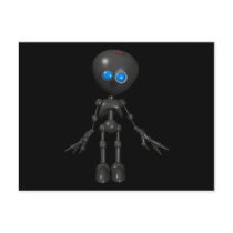 Bionic Boy 3D Robot - Looking Forward Post Cards