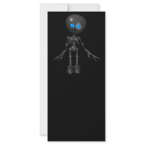Bionic Boy 3D Robot - Looking Forward Full Color Rack Card
