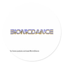 BionicDance Round Stickers